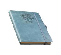 Generisch Cuaderno con puntos, tapa de piel retro, estilo diario, tapa dura, para planificación, notas, seguimiento, escuela, negocios, viajes, oficina