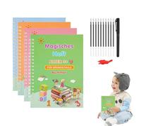 Generisch Cuaderno de escritura a mano, cuaderno de escritura reutilizable, divertido libro de ejercicios de dibujo con ranuras, cuaderno de ejercicios de escritura reutilizable, libros de ejercicios