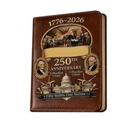 Generisch Cuaderno de trabajo, tapa dura conmemorativa coleccionable, libro conmemorativo histórico de EE. UU., para oficina en casa, escuela, aula, eventos, celebraciones