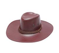 Generisch Cuando Nos Encontramos Película De Navidad Sombrero De Vaquero Occidental Sombrero De Cuero A Prueba De Viento Botines Vaqueros Mujer, Vino, Talla única