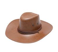 Generisch Cuando Nos Encontramos Película De Navidad Sombrero De Vaquero Occidental Sombrero De Cuero A Prueba De Viento Botines Vaqueros Mujer, caqui, Talla única