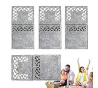 Generisch Cubertería de Navidad, soporte para cubiertos, bolsillos rectangulares, cuchillo de Navidad y tenedor para bodas rústicas, fiestas de Navidad, decoración de mesa, 20 x 10 cm