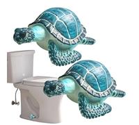 Generisch Cubiertas para tornillos de inodoro, tapa protectora de 2 piezas en forma de tortuga, cubiertas de tornillos de inodoro de resina | para reemplazo de cisterna interior baño ducha suelo