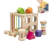 Generisch Cubo clasificador de formas, clasificador de formas, juguete para niños pequeños, clasificador de formas, juguete Drop and Roll Toy, primeros regalos de cumpleaños para Bay Boy Girl