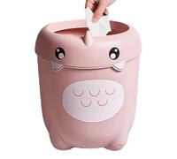 Generisch Cubo de basura infantil | Cubo de basura compacto con diseño de dinosaurio | Tapa abierta cesta de basura Contenedor de almacenamiento, organizador multifuncional debajo de la mesa de la