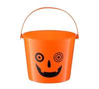 Generisch Cubo de calabaza de Halloween Jack O'Lantern Contenedor de caramelos Trick or Treat Pumpkin Pail & Caldero para Niños Divertido Soporte para Caramelos para Decoración de Fiesta de Halloween