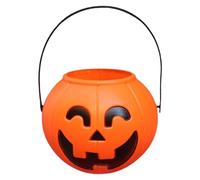 Generisch Cubo de Halloween | Cesta de calabaza para caramelos | Bolsa de calabaza con asa para golosinas y juguetes | Colección de cubos Vela Niños Niñas Fiesta Noche Disfrazado