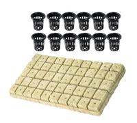 Generisch Cubo de lana de roca, accesorio para plantar flores sin tierra, para jardineros, agricultores, alféizar de ventana, balcón, jardín, verduras, patio, parterres, invernaderos