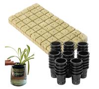 Generisch Cubo de plantas de lana de roca, juegos de cultivo sin ERD para frutas y plántulas | Contenedor de plantas con ventajas, para jardineros, alféizar de ventana, balcón, terraza, jardín