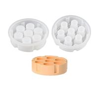 Generisch Cubos de resina - Molde de silicona | Molde de resina epoxi | Juego de 7 cubos de poliedro de silicona duradera de alta calidad | Juegos de mesa perfectos para hacer cubos