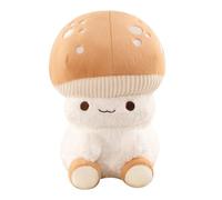 Generisch Cuddly Doll Throw Pillows - 13.7 pulgadas Mushroom Shape | Ultra Soft Velvet Fungi Stuffed Animal, Cute Room Decor Cushion for Kids Dorm Bedding Sofá Chair Birthday Christmas