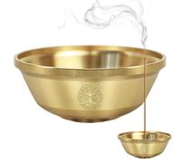 Generisch Cuenco - Triple Luna Decoración para el Hogar, Pequeña Bandeja de Almacenamiento de de Metal Plato Espiritual Altar para Meditación Yoga Mindfulness Ahumador | Decoración Mística