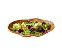 Generisch Cuencos de madera para alimentos y alimentos | Frutero decorativo - 40 x 18 x 6 cm ensaladera decorativa para servir, para alimentos, postres, aperitivos, cocina, salón, aparador y casa de