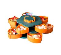 Generisch Cuencos para aperitivos para , de caramelos giratoria en forma de flor de dos pisos - Bandeja giratoria y bandejas para servir, para nueces, salsas, dulces, , hogar