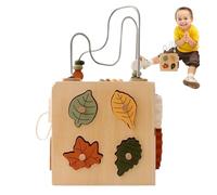Generisch Cuentas de madera para enhebrar | Juego de asignación de formas, juguetes educativos, bloques de clasificación para niños, niñas, hogar, guardería, viajes, mesa familiar, preescolar, edad 1