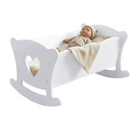 Generisch Culla Per Bambole | Set Di Gioco Interattivo Divertente Comfort Morbido Cameretta, Lettino Dondolante Di Bambole Con Biancheria | Per Bambini Maschi E Femmine Scuola Materna Asilo