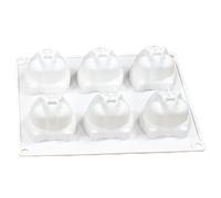 Generisch Cute Animal Ice Tray - Molde de silicona para hámster, herramienta de fundición de postres, colección de formas de chocolate adorable, de elaboración de galletas de gelatina con