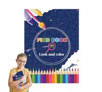 Generisch Cute Coloring Book Cartoon Character Activity Book Creative Compact Boys and Girls Color Toy, Find Activity for Beach, Library, Home Fun, 11.22 x 8.27 inches