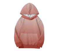 Generisch Cute for Teen Girls Trendy Preppy Sudaderas Oversized Manga Larga Camisas Gradient Clothes for Girls Brown Top Mujer, Rosa intenso., 160
