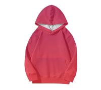 Generisch Cute for Teen Girls Trendy Preppy Sudaderas Oversized Manga Larga Camisas Gradient Clothes for Girls Brown Top Mujer, rojo, 130