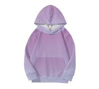 Generisch Cute for Teen Girls Trendy Preppy Sudaderas Oversized Manga Larga Camisas Gradient Clothes for Girls Brown Top Mujer, morado, 110