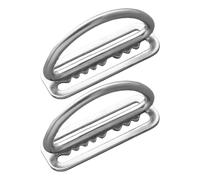Generisch D Buckle, Metal Ring with Secure Lock, Hardware Clip for Diving, Sturdy Design, Rust Resistant Feature, Outdoor Tool, Adventure Accessory for Snorkeling 2 Pieces, 2.36x0.94x1.57 pulgadas