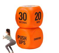 Generisch Dados de entrenamiento - 1 par de dados de entrenamiento para el gimnasio, divertido entrenamiento de fuerza para mujeres, adolescentes, sentadillas, pushups al aire libre, oficina en casa