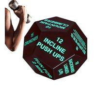 Generisch Dados de Fitness para Adultos - 12 Caras Divertido Equipo de Entrenamiento | Dados de Entrenamiento de Fuerza, para Hombres, Sentadillas, Gimnasio en casa, Deportes, Atletas, Juego de