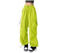 Generisch Damen Jogginghose Sporthose Fitness Trainingshose Einfarbige Yogahose Tights Blickdicht Straighthose Freizeithose Laufhosen Modern Jogging Hose für Sport Yoga Gym, Verde claro., 3XL