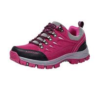 Generisch Damen Wanderschuhe,Mode Freizeit Trekkingstiefel,Wasserdichte rutschfeste Barfussschuhe,Outdoor Sportschuhe,leicht atmungsaktiv Bergschuhe,dickSohle Walkingschuhe,FüR Camping, Wandern, Rosa