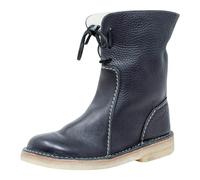 Generisch Damen-Winterstiefel mit flachem Absatz, hoch oben, warme Winterstiefel, tiefer Mund, runder, mittellange Ärmel, künstliche Schneestiefel, weiblich Wasserdichte Herren, Negro , 38 EU