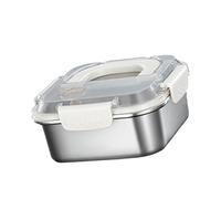 Generisch de acero inoxidable, hermética con tapa, recipiente de almacenamiento para el almuerzo, para escuela, aula, camping, cocina, picnic, aperitivos, ensalada