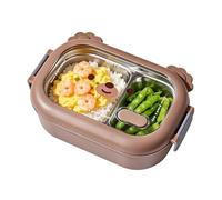 Generisch de acero inoxidable para niños - Ensaladera aislada de 1000 ml, con compartimentos, para niños, hombres, adultos, niñas, trabajo, escuela