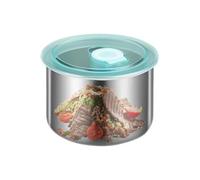 Generisch de aperitivos de acero inoxidable, organizador de alimentos a prueba de fugas, contenedor de frutas apilable, para escuela, familia, cocina casera, padres, oficina, restaurante
