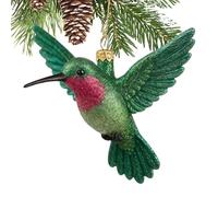 Generisch de árbol de Navidad - Juego de arte hecho a mano, figura de pájaro 3D, decoración colgante, elementos de visualización de vacaciones, textura encantadora Visual Depth Seasonal Accent