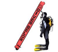 Generisch de buceo - de señalización de superficie de 3,77 pies con bandera de buceo | Tubo de señalización de seguridad inflable para buceadores recreativos, 210D de nailon recubierto de