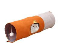 Generisch de Cat Play - plegable para gatos de interior, túneles interactivos con bola, de enriquecimiento mental resistente a los arañazos para entrenamiento de apartamentos, 80 x