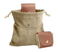 Generisch de Comida - Espejo Plegable - de Caza de con cordón | de Almacenamiento portátil Bushcraft para Camping, Senderismo, Viajes, Aventuras al Aire Libre, Caqui, Ver