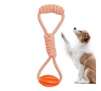 Generisch de Cuerda para Perros - Balón de fútbol de 13,98 Pulgadas | Cuerda de algodón - Pelota de Goma Gruesa con Fugas para Jugar Interactivo, Entrenamiento de masticación, del