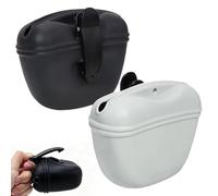 Generisch de entrenamiento para perros, 13,1 x 10,3 x 5,8 cm, 2 bolsas de recompensa de silicona con clip y magnética para cachorros, perros, entrenamiento de obediencia, paseo, viajes