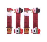 Generisch de manijas de Navidad para electrodomésticos - 4 x para manijas | Cubierta para tirador de puerta de frigorífico, protección elegante, decoración de cocina y decoración