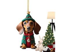 Generisch de Navidad | Decoración de árbol de Perro | Personalized Acrylic Holiday Pet Ceramic Christmass Hanging Ornamentt | Decoraciones Colgantes Personalizadas para dormitorios, Puertas