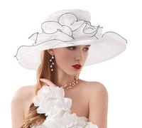 Generisch de organismo para Mujer | Sombrero de Tocado Floral | Sombreros de Iglesia con Diadema Ajustable y decoración Floral para Mujeres y niñas. Destaca con Esta Pieza de declaración