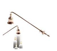 Generisch de velas, herramienta de metal para extinguir las llamas de | Campanas para velas perfumadas y velas de pilar, seguro y sin humo, oro/plata, 1 pieza, decoración.