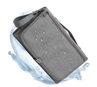 Generisch de viaje impermeable para mamá con gancho y almohadilla de cambio, para caminar, viajes a la playa, picnics, salidas familiares, viajes cortos, organizador ligero para bebés, gris