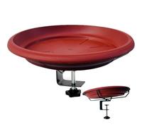 Generisch Deck Mounted Bird Bath - Steel PP Build, Bird Bath Bowl, Adjustable Clamp Design | Bandeja resistente a la intemperie, Birdbaths, Patio Feeder for Attracting Birds to Balconies, Yards