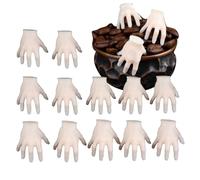 Generisch Decoración de manos de Halloween | Falsas manos de esqueleto humano para Halloween Zombie Party Terror Accesorios espeluznantes - 15 miniaturas festivas de terror para fiestas de terror y