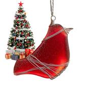 Generisch Decoración de pájaro para árbol de Navidad | Figuras Estatuas Decoración - Adornos de cristal de mar para árbol de Navidad, para mesa, habitación, salón, pared, dormitorio, ventana de casa