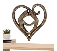 Generisch Decoración de pared de San Valentín | Resina romántica Escultura decorativa | Corazón con Mano Arte de pared - Para Salón, Dormitorio, Oficina, San Valentín Boda