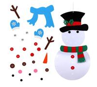 Generisch Decoración navideña de fieltro, decoración de invierno, accesorios de manualidades de Navidad, decoración de pared de Navidad, así como práctico y estable juego de fieltro multicolor, para